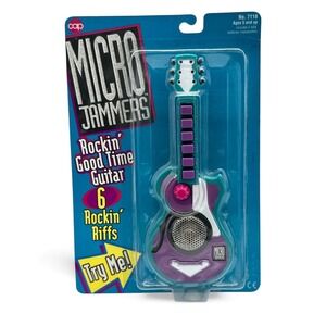 Retro 1995 Unopened, Cap Toys Micro Jammers Rockin Good Time Guitar Still works!